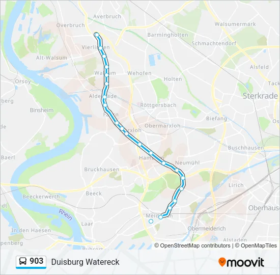 903 Bus Line Map