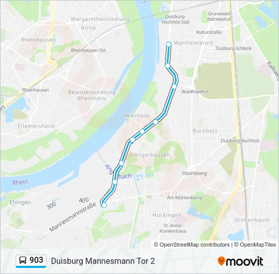 903 Bus Line Map