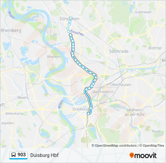 903 Bus Line Map