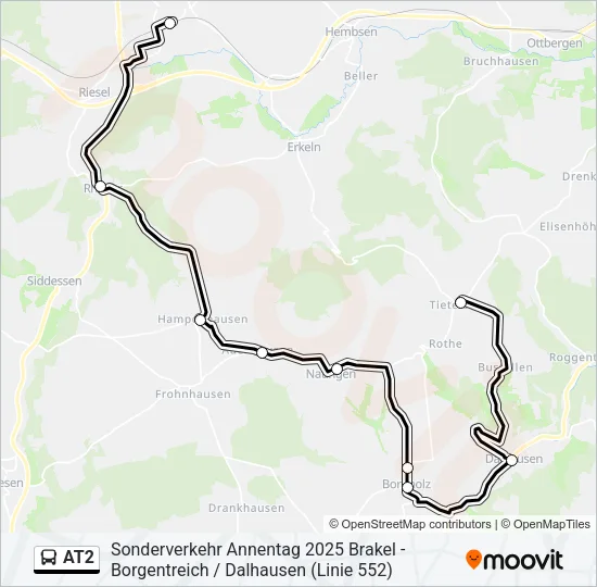 AT2 Bus Line Map