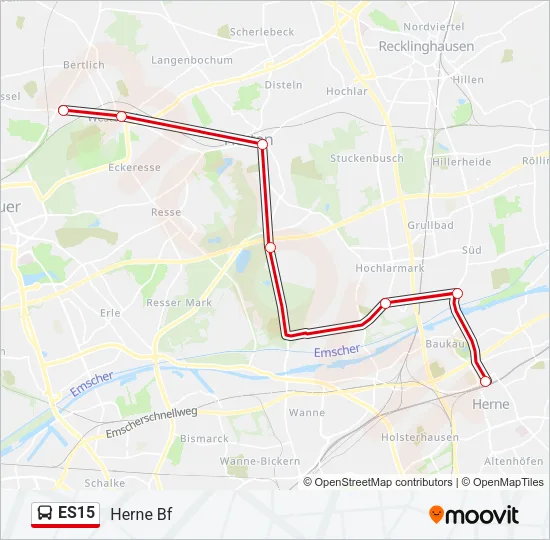 ES15 Bus Line Map
