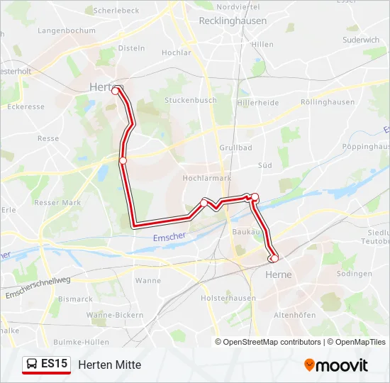 ES15 Bus Line Map