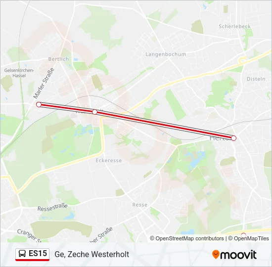 ES15 Bus Line Map