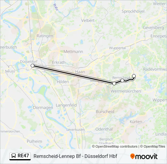 RE47 Bus Line Map