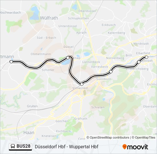 Автобус BUS28: карта маршрута