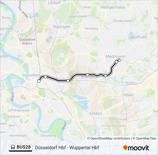 Автобус BUS28: карта маршрута