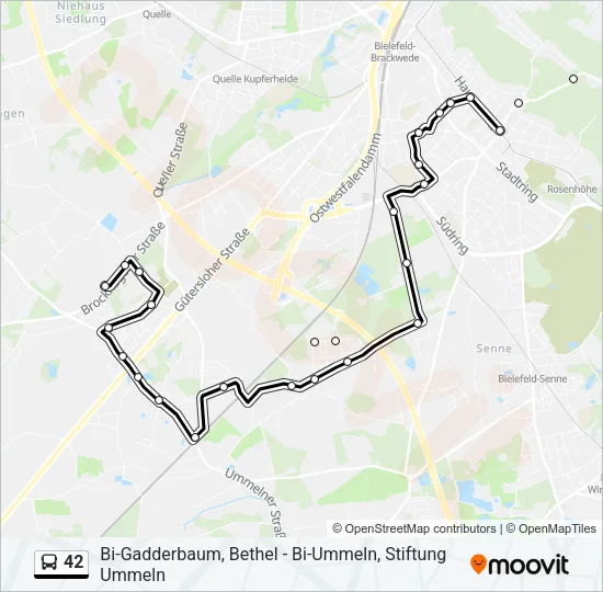 42 Bus Line Map
