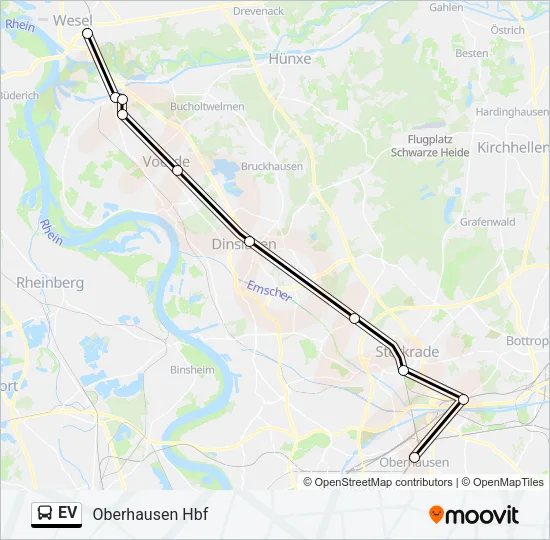 Автобус EV: карта маршрута