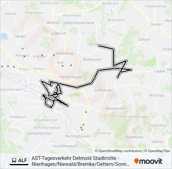ALF Bus Line Map