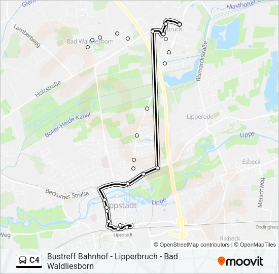 C4 Bus Line Map