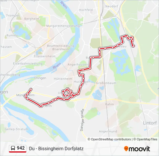 942 Bus Line Map