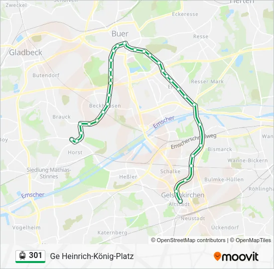 301 Light Rail Line Map