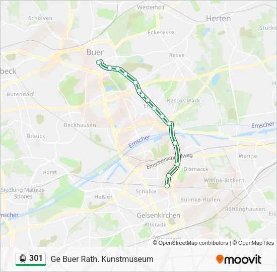 301 Light Rail Line Map