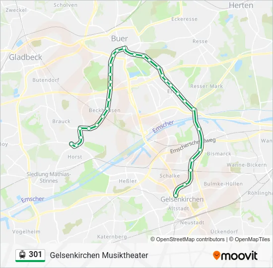 301 Light Rail Line Map