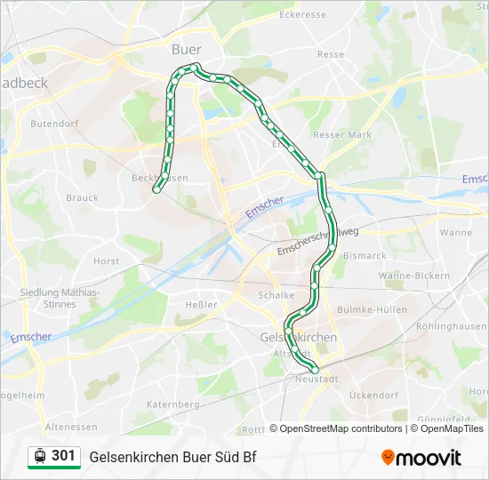 301 Light Rail Line Map