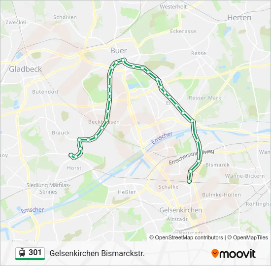 301 Light Rail Line Map