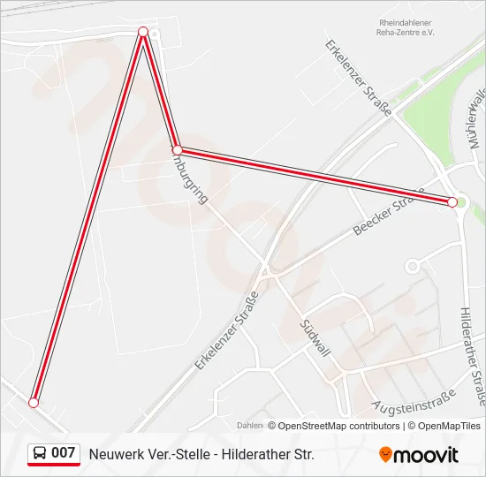 Автобус 007: карта маршрута