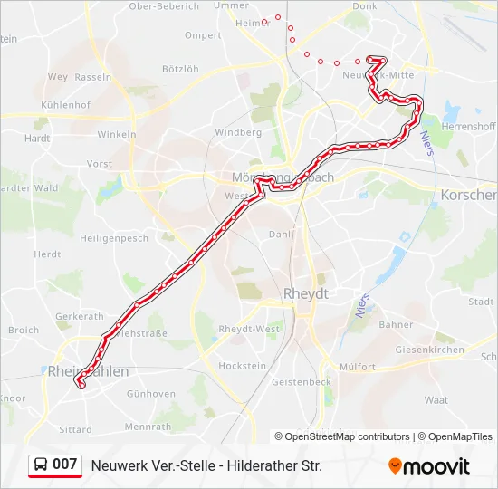 Автобус 007: карта маршрута