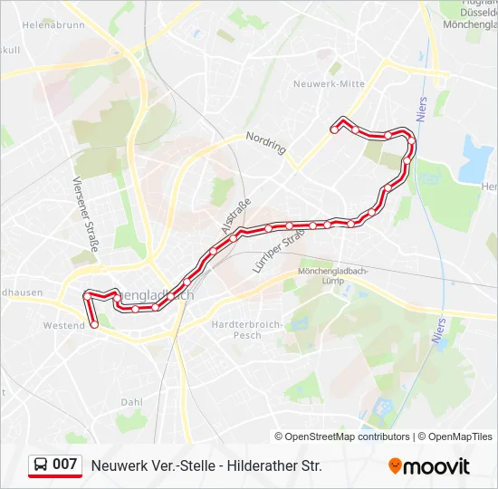 Автобус 007: карта маршрута