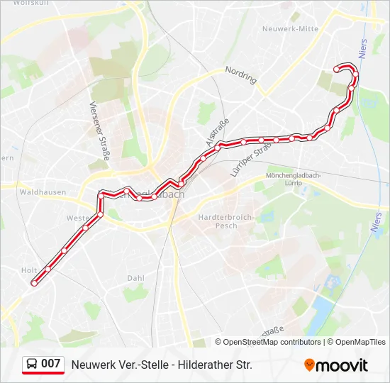 Автобус 007: карта маршрута