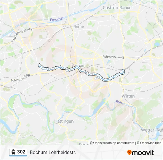 302 Light Rail Line Map
