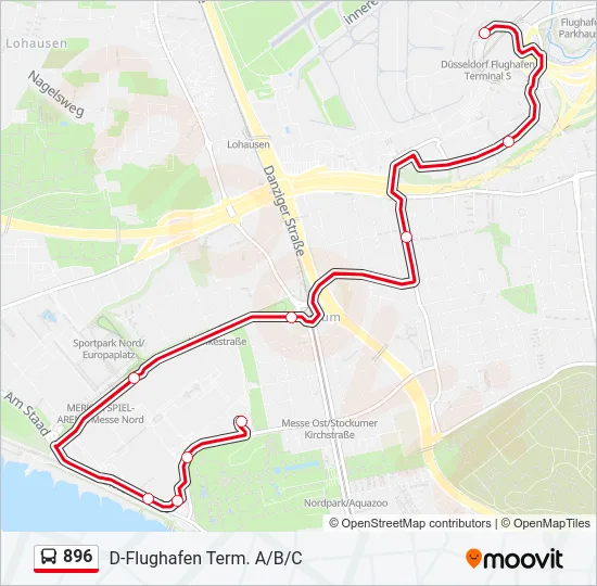 896 Bus Line Map