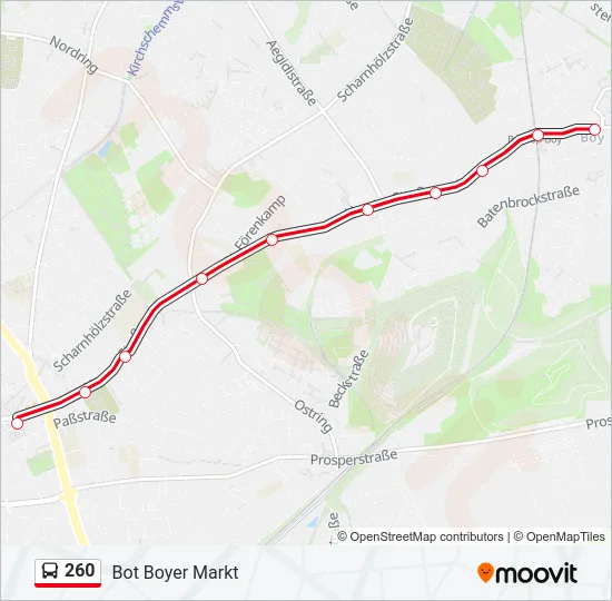 260 Bus Line Map