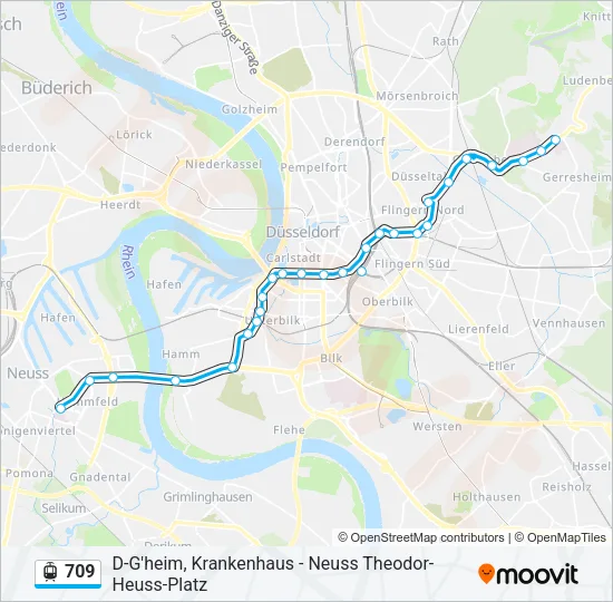 709 Light Rail Line Map