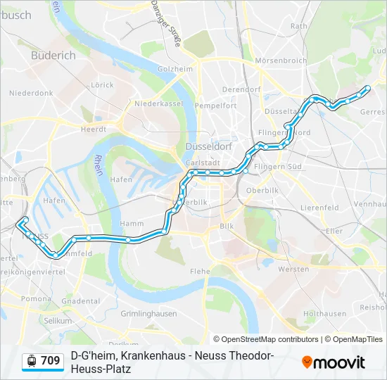 709 Light Rail Line Map