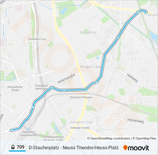 709 light rail Line Map