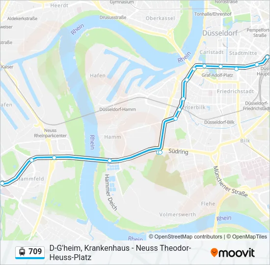 709 Light Rail Line Map