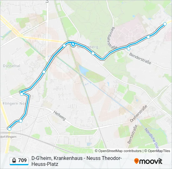 709 Light Rail Line Map