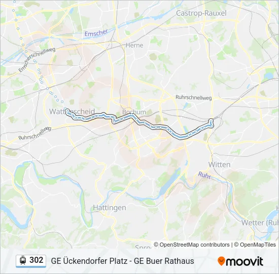 302 Light Rail Line Map