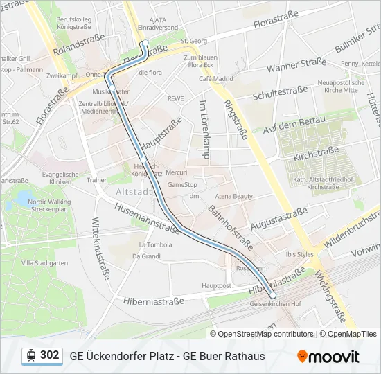 302 Light Rail Line Map