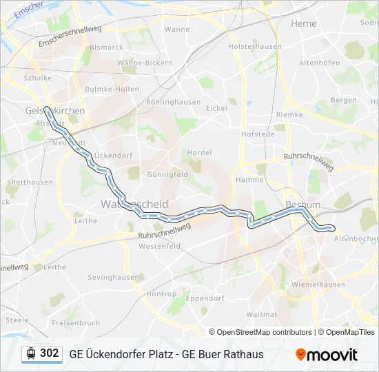 302 Light Rail Line Map