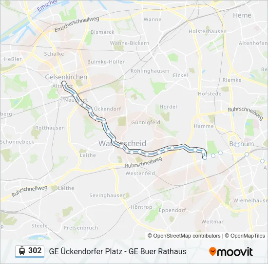 302 Light Rail Line Map