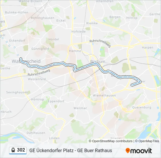 302 Light Rail Line Map