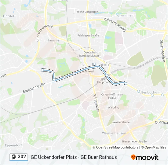 302 Light Rail Line Map