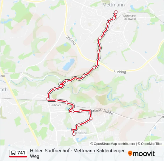 741 Bus Line Map