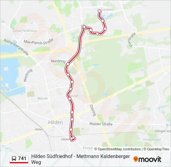 741 Bus Line Map
