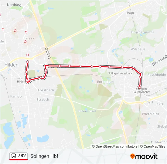 782 Bus Line Map