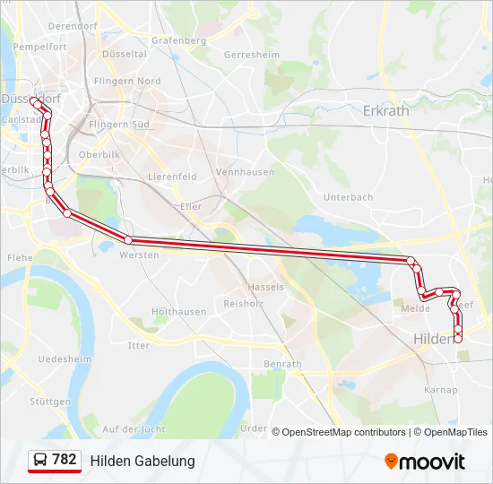 782 Bus Line Map