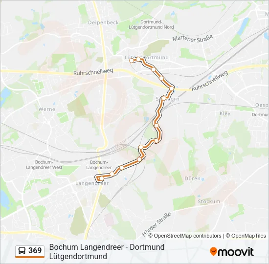 369 Bus Line Map