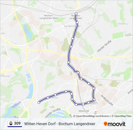 309 Light Rail Line Map