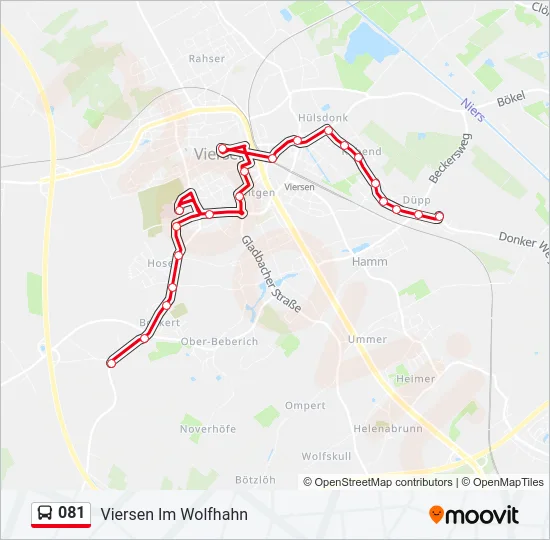 081 Bus Line Map
