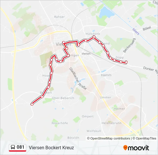 081 Bus Line Map