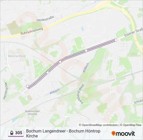 305 Light Rail Line Map