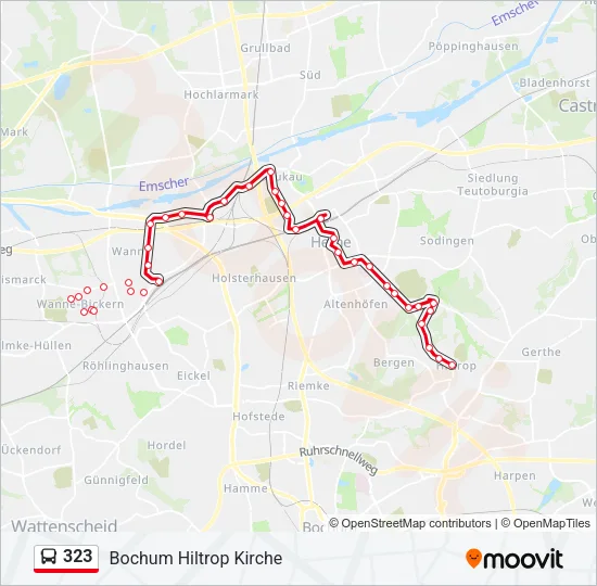 323 Bus Line Map