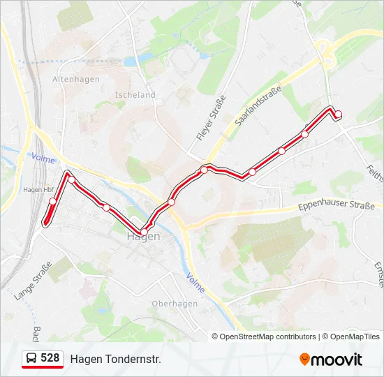 528 Bus Line Map