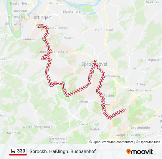 330 Bus Line Map